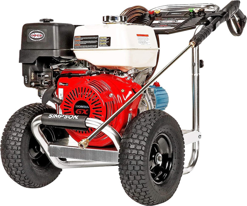 Cleaning ALH3425 Aluminum Series 3600 PSI Gas Pressure Washer, 2.5 GPM, Honda GX200 Engine, Includes Spray Gun and Extension Wand, 5 QC Nozzle Tips, 5/16-inch x 35-foot MorFlex Hose. O0
