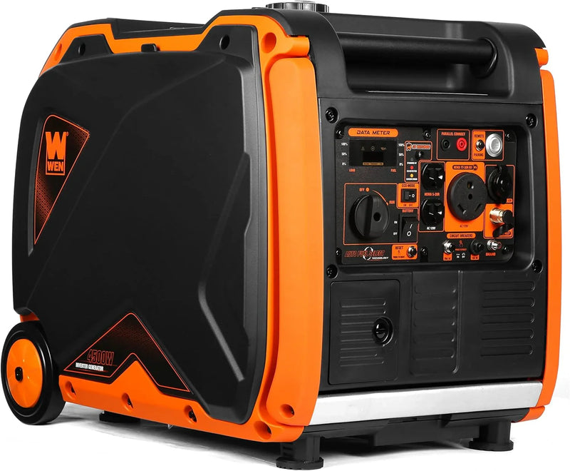 Quiet 6800-Watt Dual Fuel RV-Ready Electric Start Portable Inverter Generator with Fuel Shut Off and CO Watchdog for Electric Vehicle Backup (DF680iX) Q9