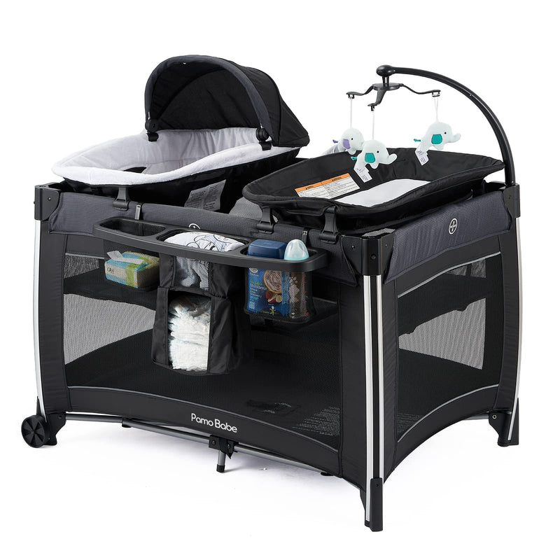 4 in 1 Portable Baby Crib Deluxe Nursery Center V6