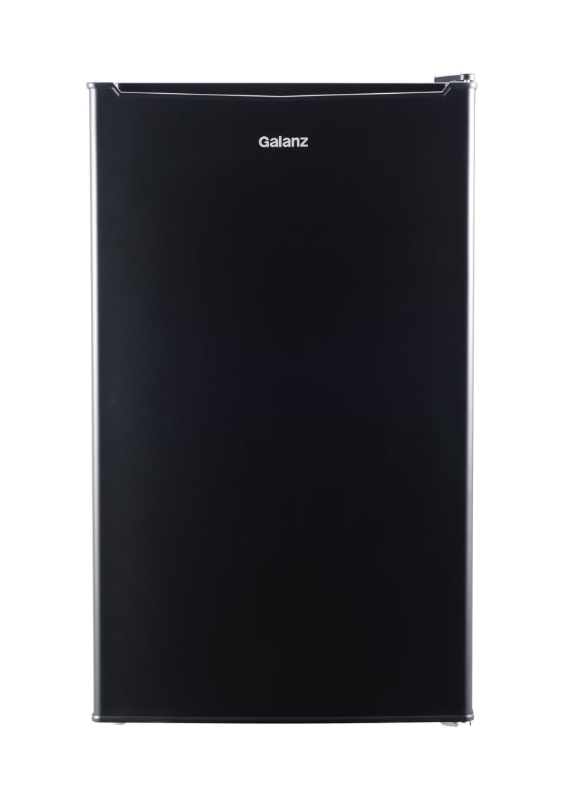 Galanz 3.3 Cu ft One Door Mini Fridge, Black Estar, New Q1