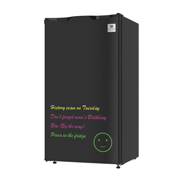 Arctic Chef 3.2 Cu. ft. Compact Refrigerator with Eraser Board Door, RFR326, Black N8