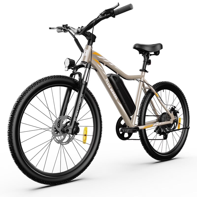 5TH WHEEL W17B 26 in Electric Bike for Adult, 500W Peak Electric Bike with 36V 10.4Ah Removable Battery, Electric Bicycle with 7 Speed, UL2849 Z9