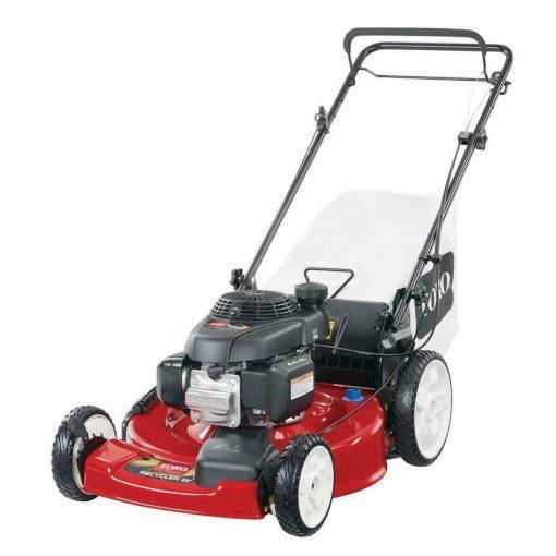 gas mower, 22-inch 170cc OHV engine high-wheel RWD 3-in-1 with height adjustment, oil included C1