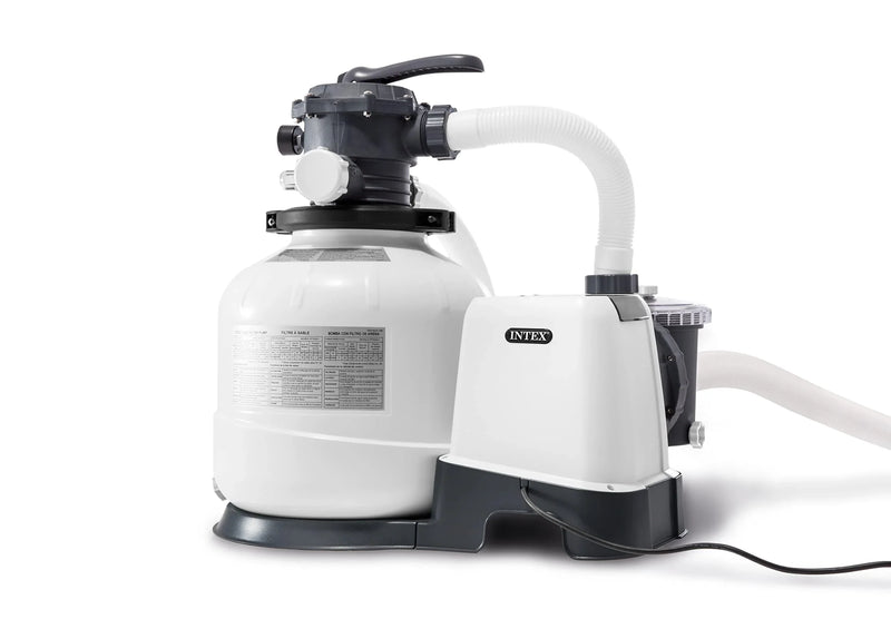 INTEX 26651EG SX3000 Krystal Clear Sand Filter Pump for Above Ground Pools, 16in, Light gray R9