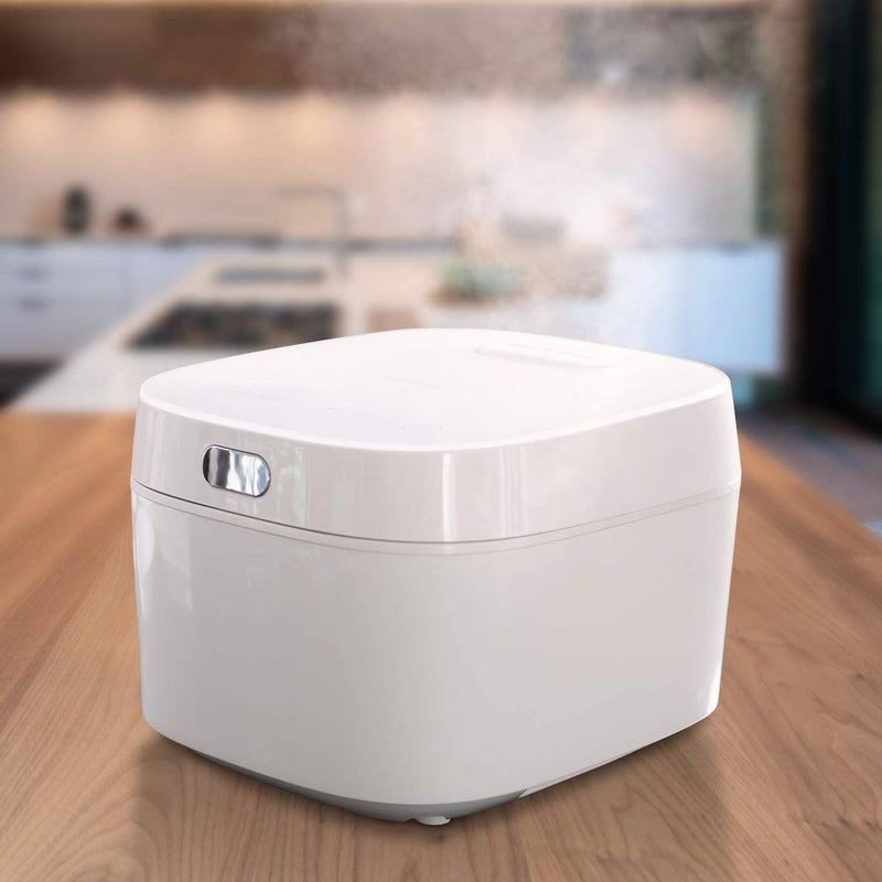 Buffalo White IH SMART COOKER, Rice Cooker and Warmer, 1 L, 5 cups of rice, Non-Coating inner pot, Efficient, Multiple function, Induction Heating... D4