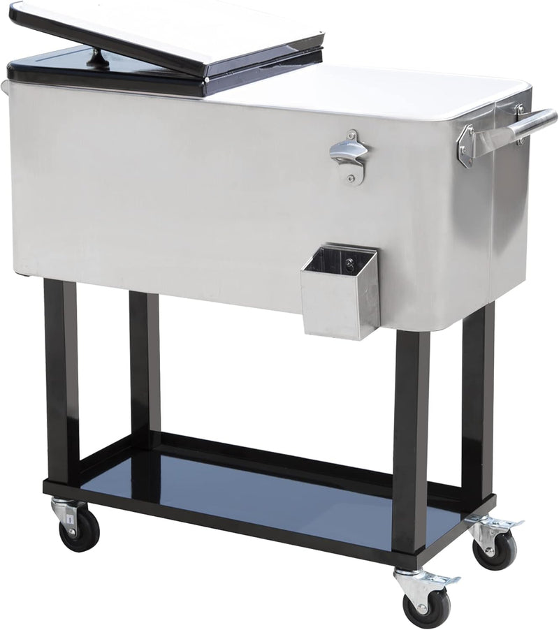 Portable Rolling 80 Quart Steel M4