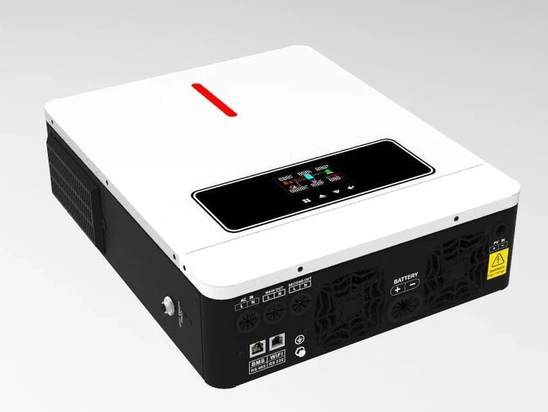 3600W Hybrid Pure Sine Wave Power Inverter with 120A MPPT Solar Charger .dc 24V to ac 110v 60HZ Solar Converter for Home,Car ＆Cabin (DC24V(Range20V-30V) 3600VA) Z8