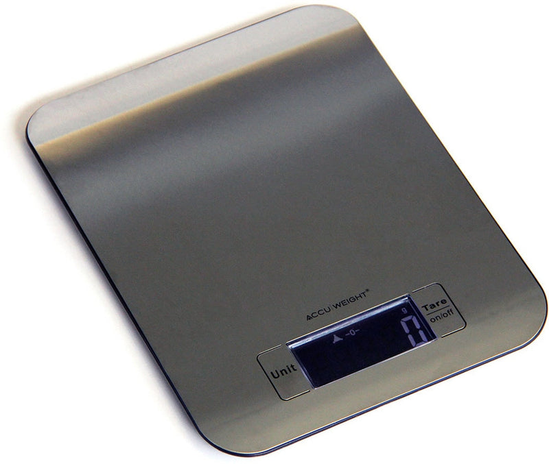 Accuweight Stainless Steel Slim Kitchen Scale, 5kg G4