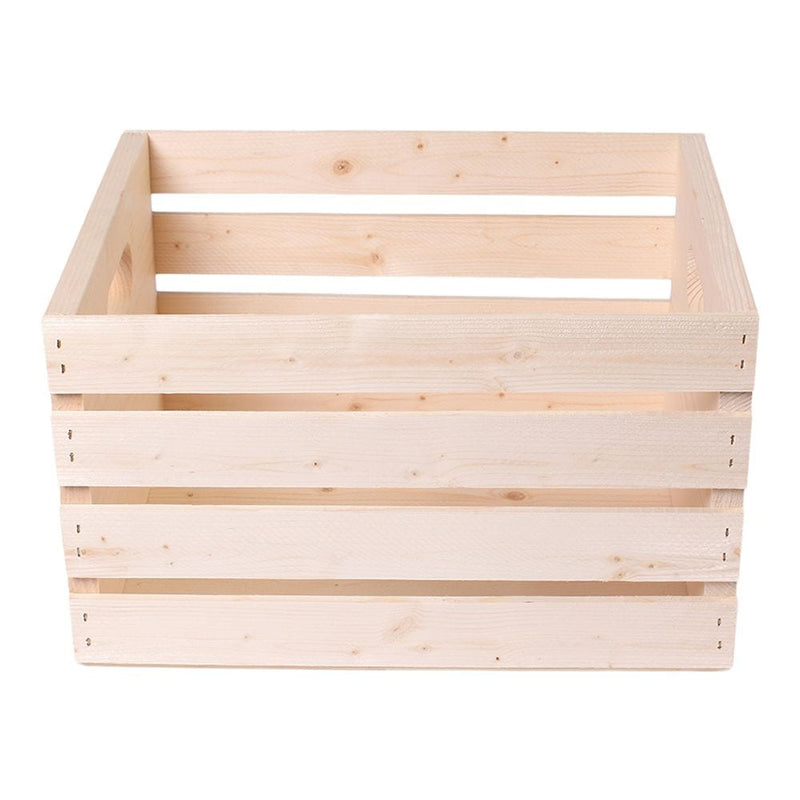 Adwood Solid Pine Wood Storage Crate, 16-in O2