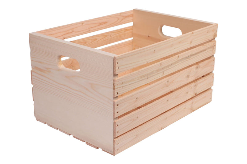 Adwood Solid Pine Wood Storage Crate, 20-in W8