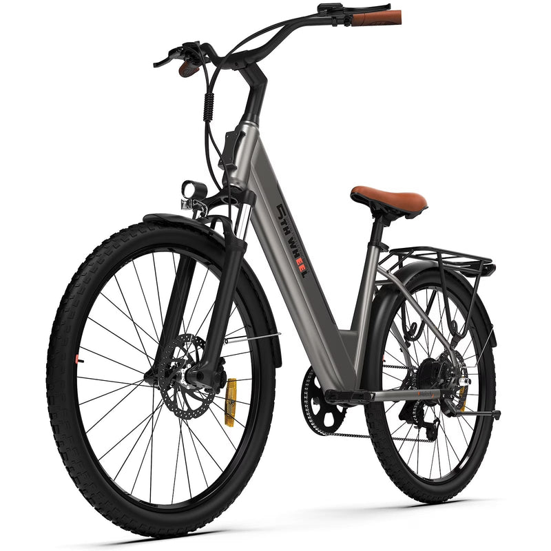 5TH WHEEL W18B Electric Bike for Adult with 350W Motor, 26 in Electric Mountain Bike with 36V 10.4Ah Removable Battery Ebike, Electric Bicycle... S3