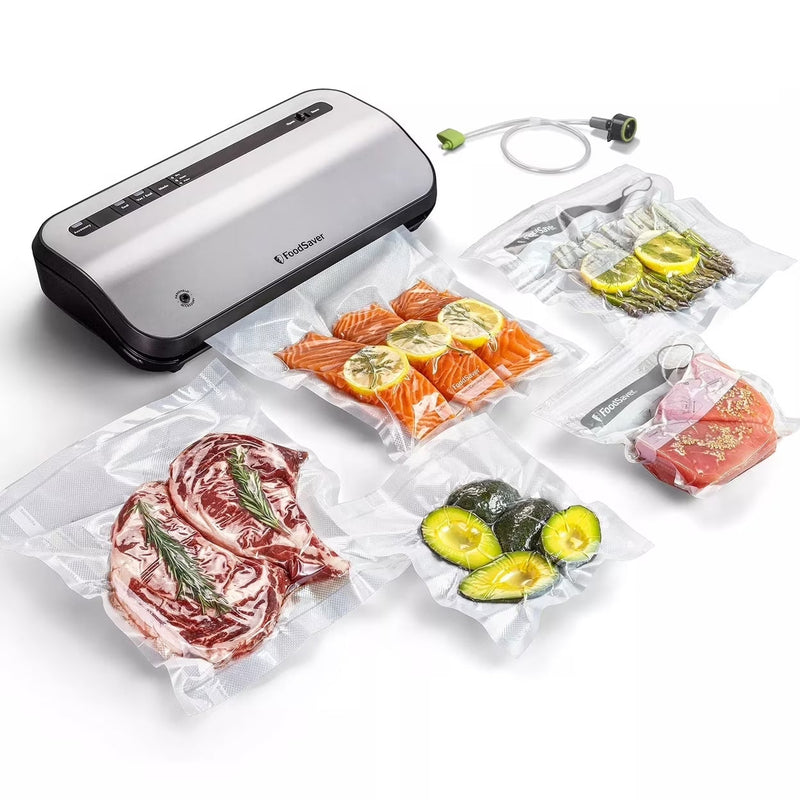 FoodSaver 2195546 Preserve Vacuum Sealer, Special 14-Piece Starter Kit with Vacuum Seal Roll and Bags R9