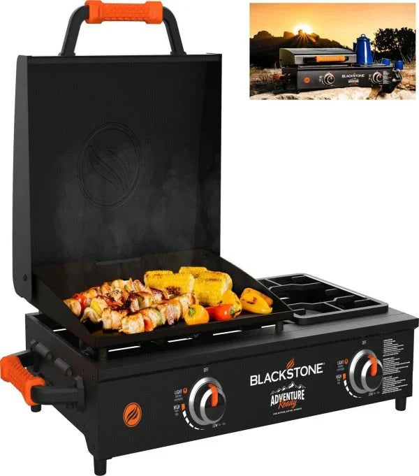 blackstone adventure ready 17 inch tabletop griddle with range top black W6
