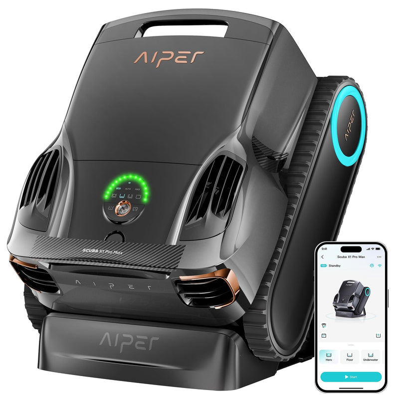 Aiper X1 Pro Max All‑In‑One Smart Cordless Robotic Pool Cleaner for Comprehensive Pool Care V5
