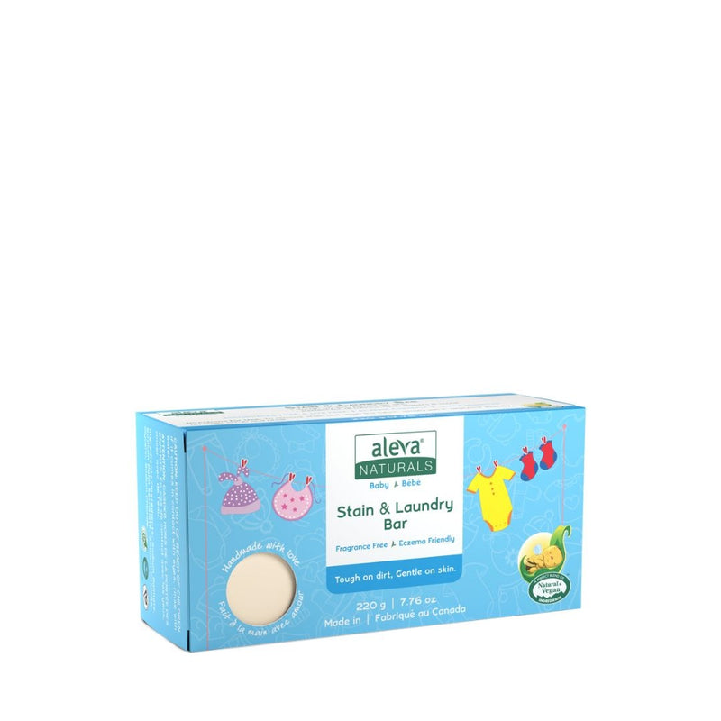 Aleva Naturals Plant-Based Stain and Laundry Bar, 220g V8