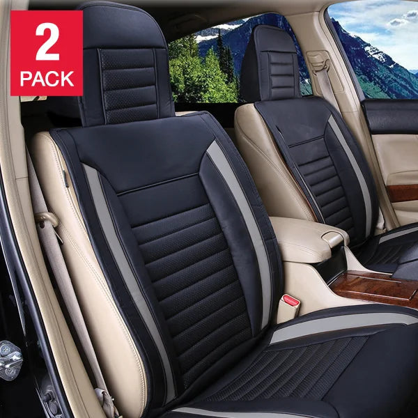 Alpena Grey Ultimate Universal Fit Luxury Seat Cover, 2-pack O0