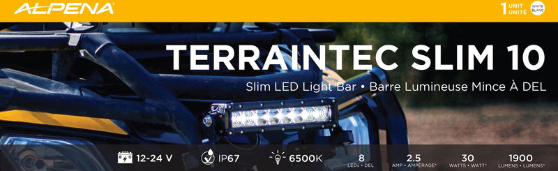 Alpena TerrainTec Slim 10 LED Light Bar L3