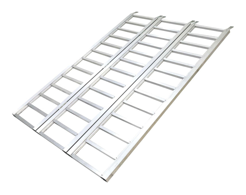 Aluminum Tri-Panel Loading Ramp with Adjustable Straps, 77 x 50-in, 1500-lb J4