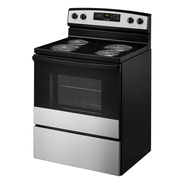 Amana 30 in. 4.8 cu ft. Electric 4 Element Range with Bake Assist J6