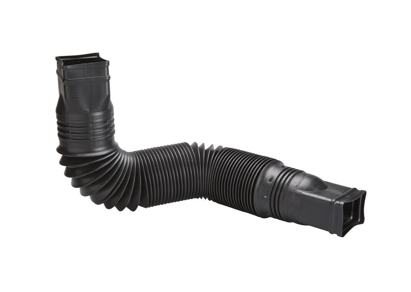 Amerimax Canada Flex-a-Spout Vinyl Downspout Extension, Rust-proof, Black H4