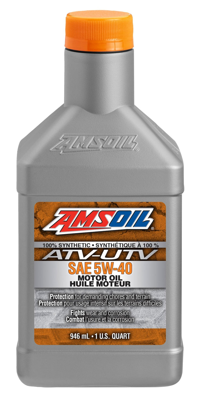 Amsoil 946-mL 100% Synthetic 5W40 ATV/UTV Engine Oil Q3