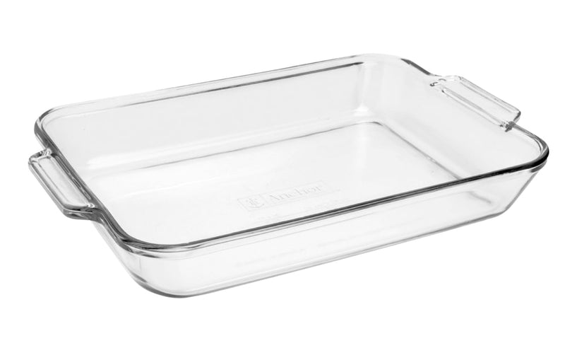 Anchor Hocking Oven Originals Glass Rectangular Utility Dish, 3-L F9