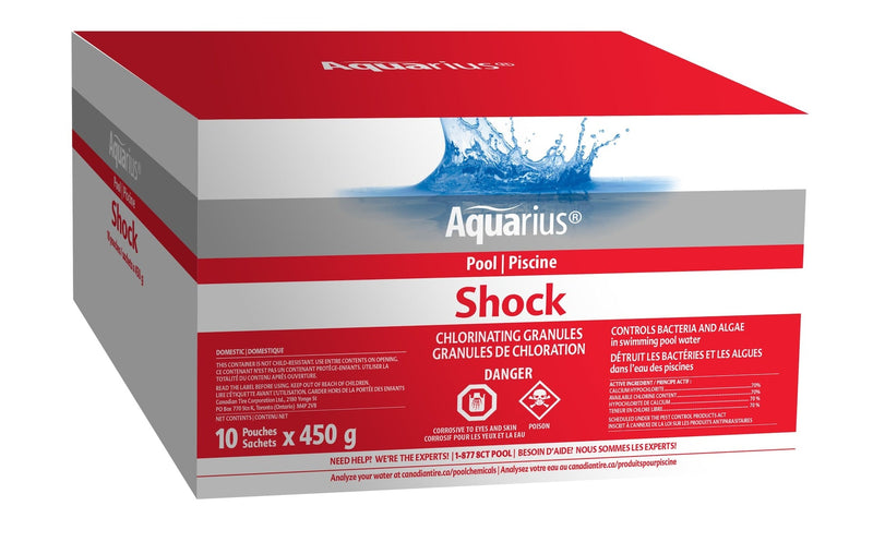 Aquarius Chlorinating Granules Shock, 10 x 450-g C0