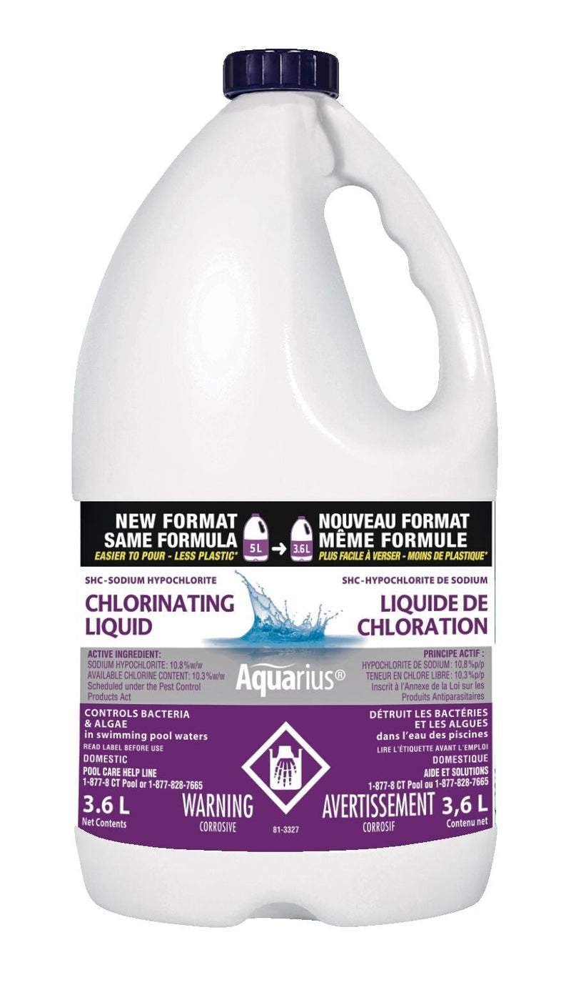 Aquarius liquid Pool Chlorine, 3.6-L S6