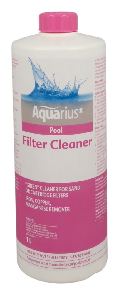 Aquarius Pool Filter Cleaner, Cleans Sand & Cartridge Filter Media, 1-L M4