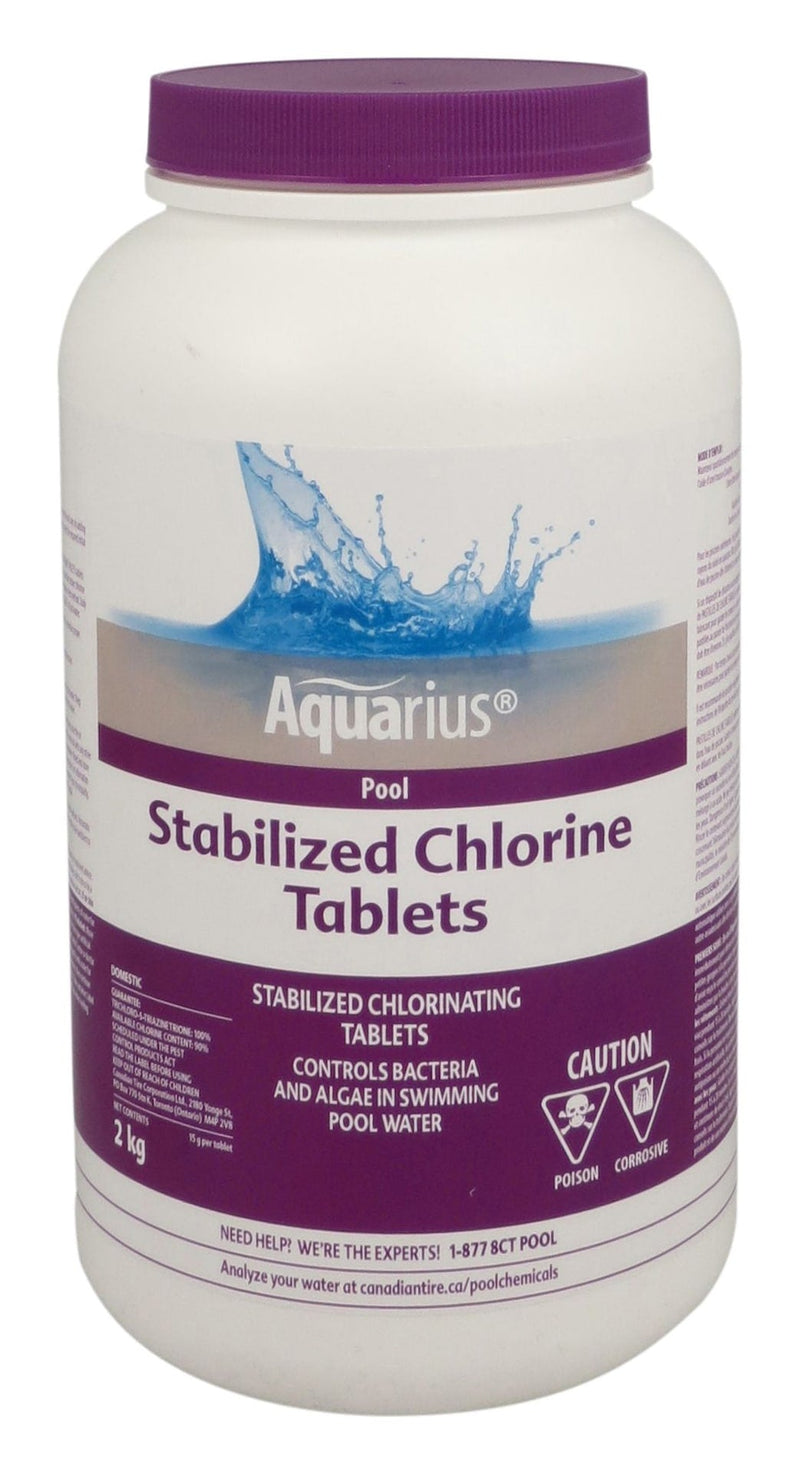Aquarius Stabilized Chlorine Tablets, 2-kg F2
