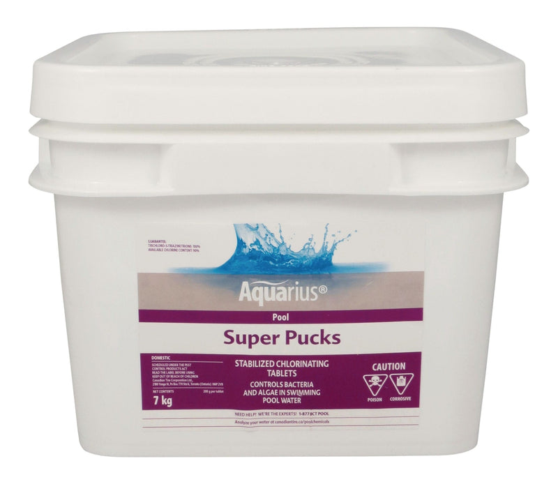 Aquarius Super Pucks - Stabilized Pool Chlorine Pucks, 7-kg K1