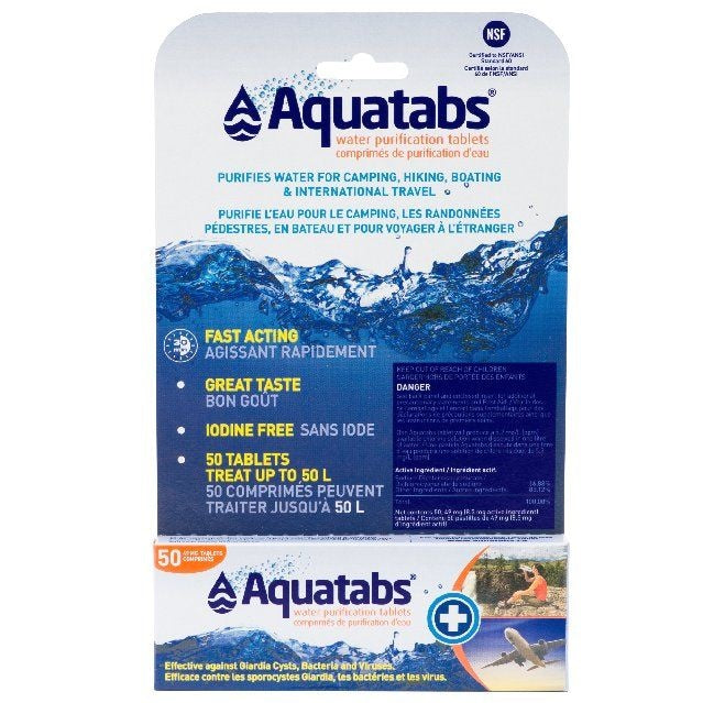 Aquatabs Water Purification Tablets, 50-pk V6
