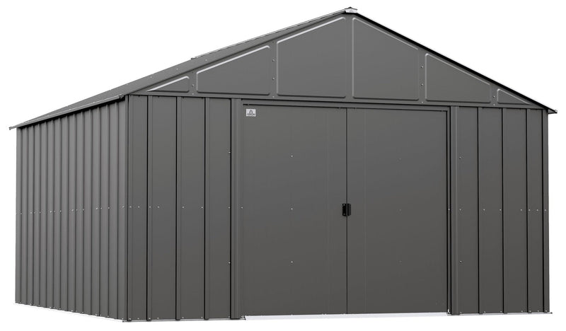 Arrow Classic 12x12-ft Charcoal Corrosion-Resistant Metal Shed Z2