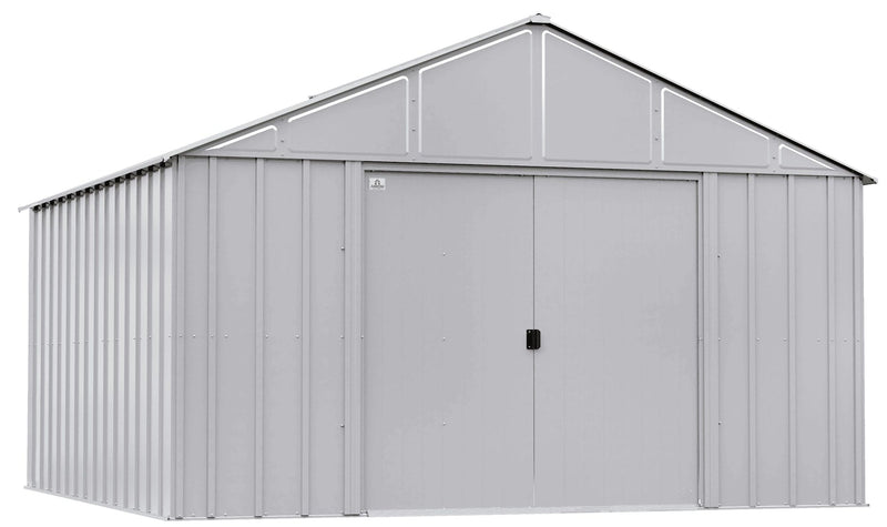 Arrow Classic 12x12-ft Flute Grey Steel Storage Shed N9