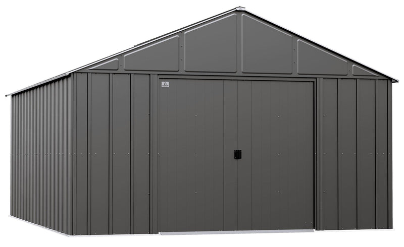 Arrow Classic 12x14-ft Charcoal Corrosion-Resistant Metal Shed C1