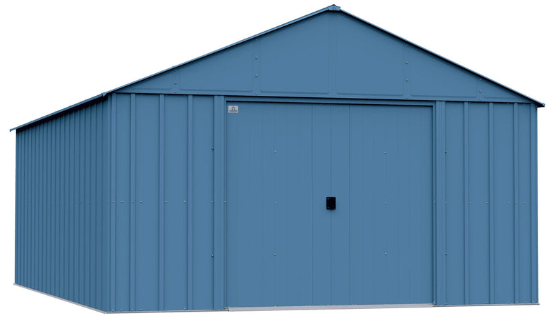 Arrow Classic 12x17-ft Blue Grey Corrosion-Resistant Metal Shed E6