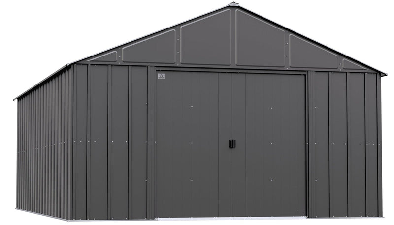 Arrow Classic 12x17-ft Charcoal Corrosion-Resistant Metal Shed Q9