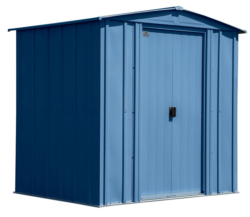 Arrow Classic Galvanized Steel Storage Shed, Blue Grey, 6-ft x 5-ft Y7