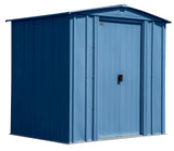 Arrow Classic Galvanized Steel Storage Shed, Blue Grey, 6-ft x 5-ft