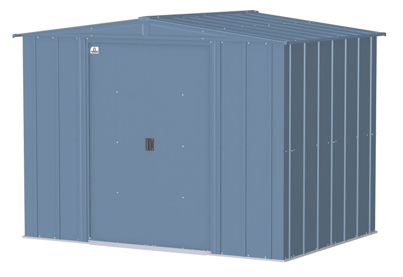 Arrow Classic Galvanized Steel Storage Shed, Blue Grey, 8-ft x 6-ft W7