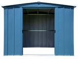 Arrow Classic Galvanized Steel Storage Shed, Blue Grey, 8-ft x 6-ft