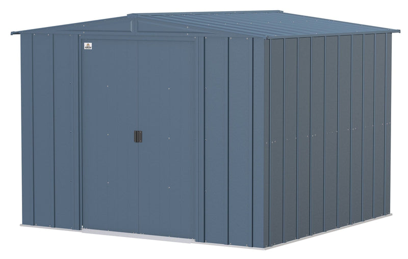 Arrow Classic Galvanized Steel Storage Shed, Blue Grey, 8-ft x 8-ft G4