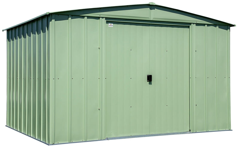 Arrow Classic Galvanized Steel Storage Shed, Sage Green, 10-ft x 8-ft D6
