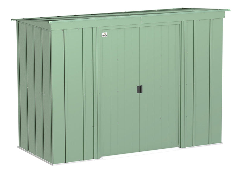 Arrow Classic Galvanized Steel Storage Shed, Sage Green, 8-ft x 4-ft B1