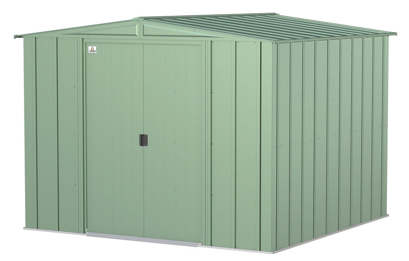 Arrow Classic Galvanized Steel Storage Shed, Sage Green, 8-ft x 8-ft B7