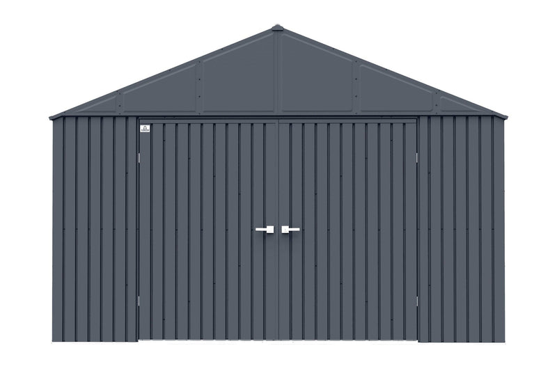 Arrow Elite 12x16-ft Anthracite Corrosion-Resistant Steel Storage Shed I2