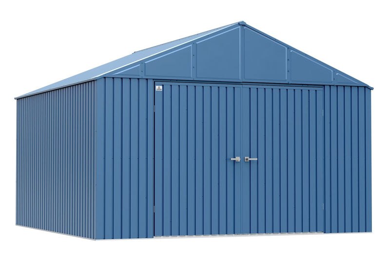 Arrow Elite 14x12-ft Anthracite Corrosion-Resistant Steel Shed R1