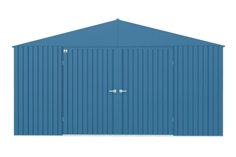 Arrow Elite 14x12-ft Blue Grey Corrosion-Resistant Steel Shed A5