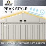 Arrow Elite 6x6-ft Galvalume Corrosion-Resistant Steel Shed