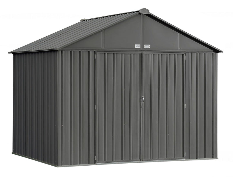 Arrow EZEE Galvanized Steel Storage Shed, Charcoal, 10-ft x 8-ft X2